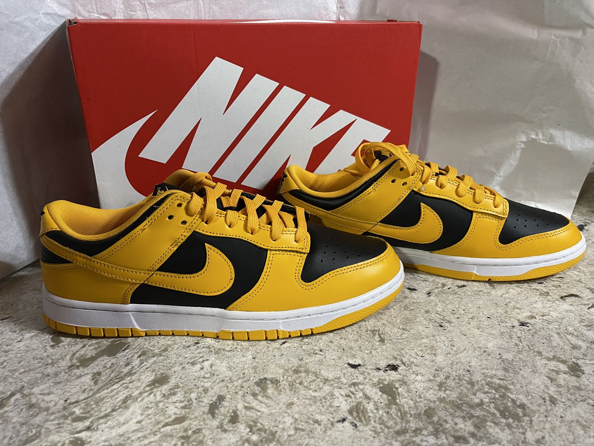 Goldenrod Jordan Dunk Low Yellow Brand New Nike Dunk Low