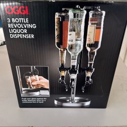 3 Bottle Revolving Beverage Dispenser