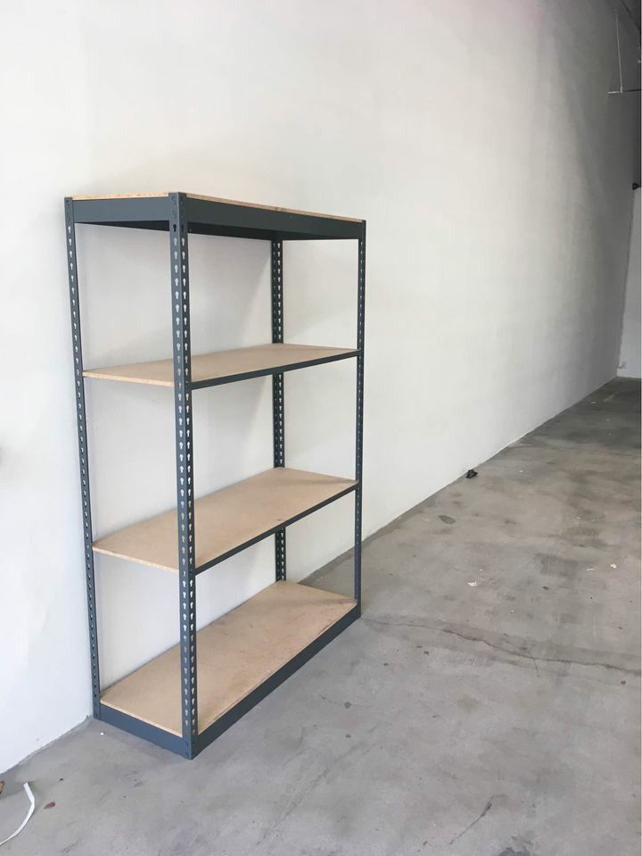 Shed Storage Shelving New 48 in Long X 18 in D Commercial Quality Steel Shelves Metal Garage Racking