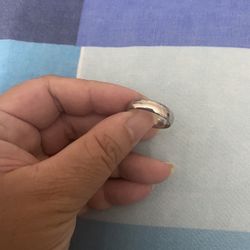 Real 925 Sterling Silver Wedding Ring Size 10
