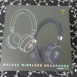 Automobili Lamborghini Over The Ear Black Headphones Audifonos