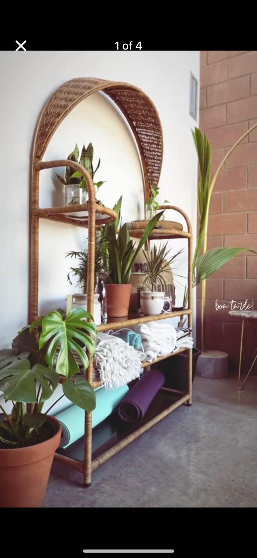 Large Rattan Shelf