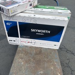 Skyworth E20300 40-Inch 1080P Full HD Smart TV, LED Android TV with Voice Remote 