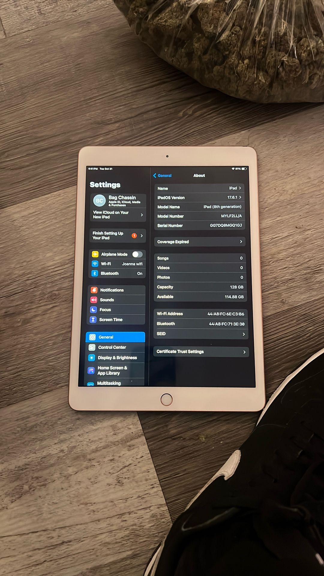 ipad 8th gen 128 gb 