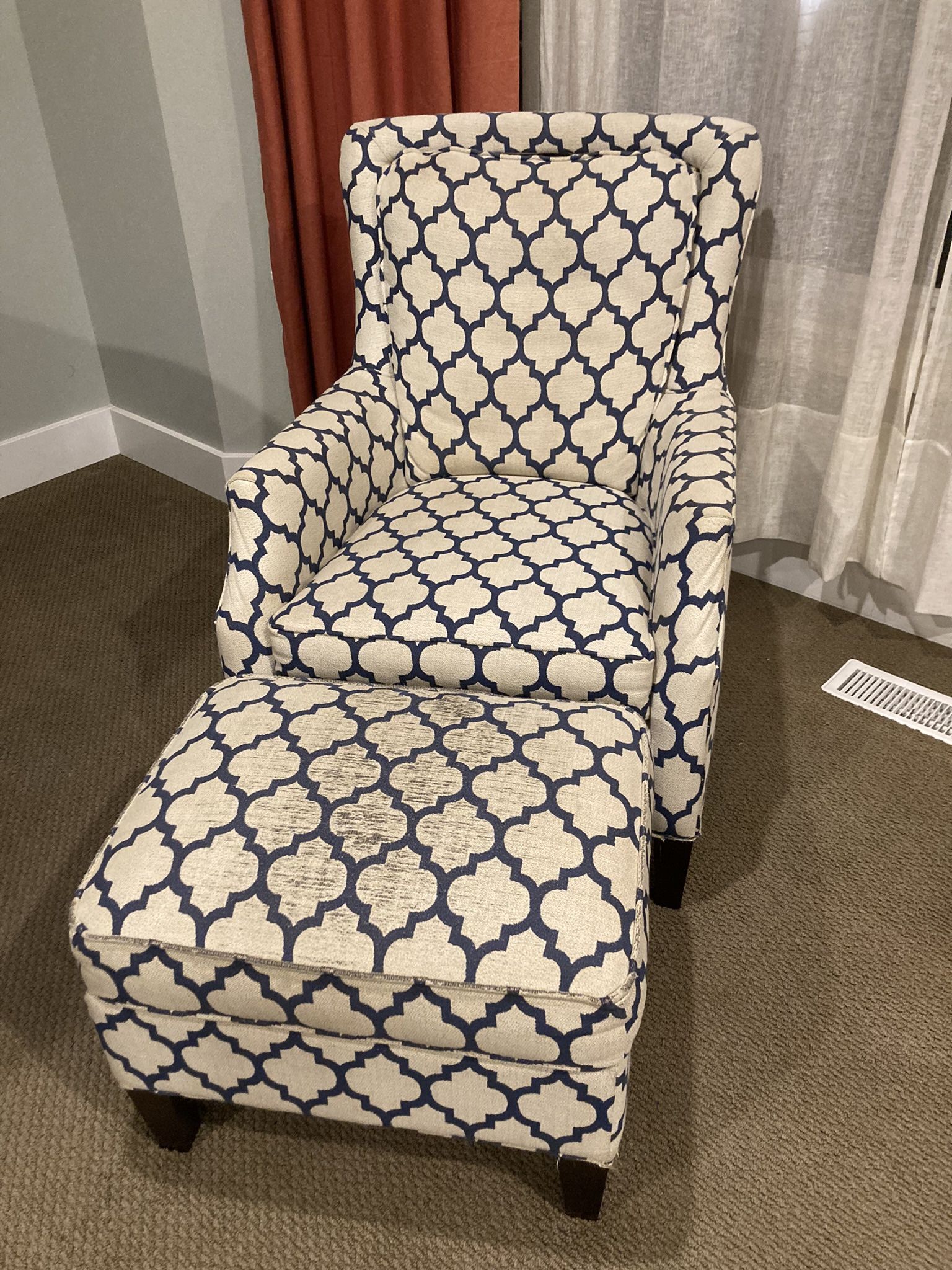 Free stuffed chair and ottoman