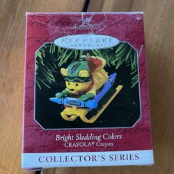Crayola Ornament, Bright Sledding Colors
