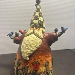 Jim Shore Heartwood Creek Santa with Birds 11” 2002 #105532 Original Box