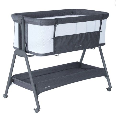 ANGELBLISS Baby Cradle Sleeper, Foldable Bedside Bassinet with Storage, Portable Crib (0-6 months)