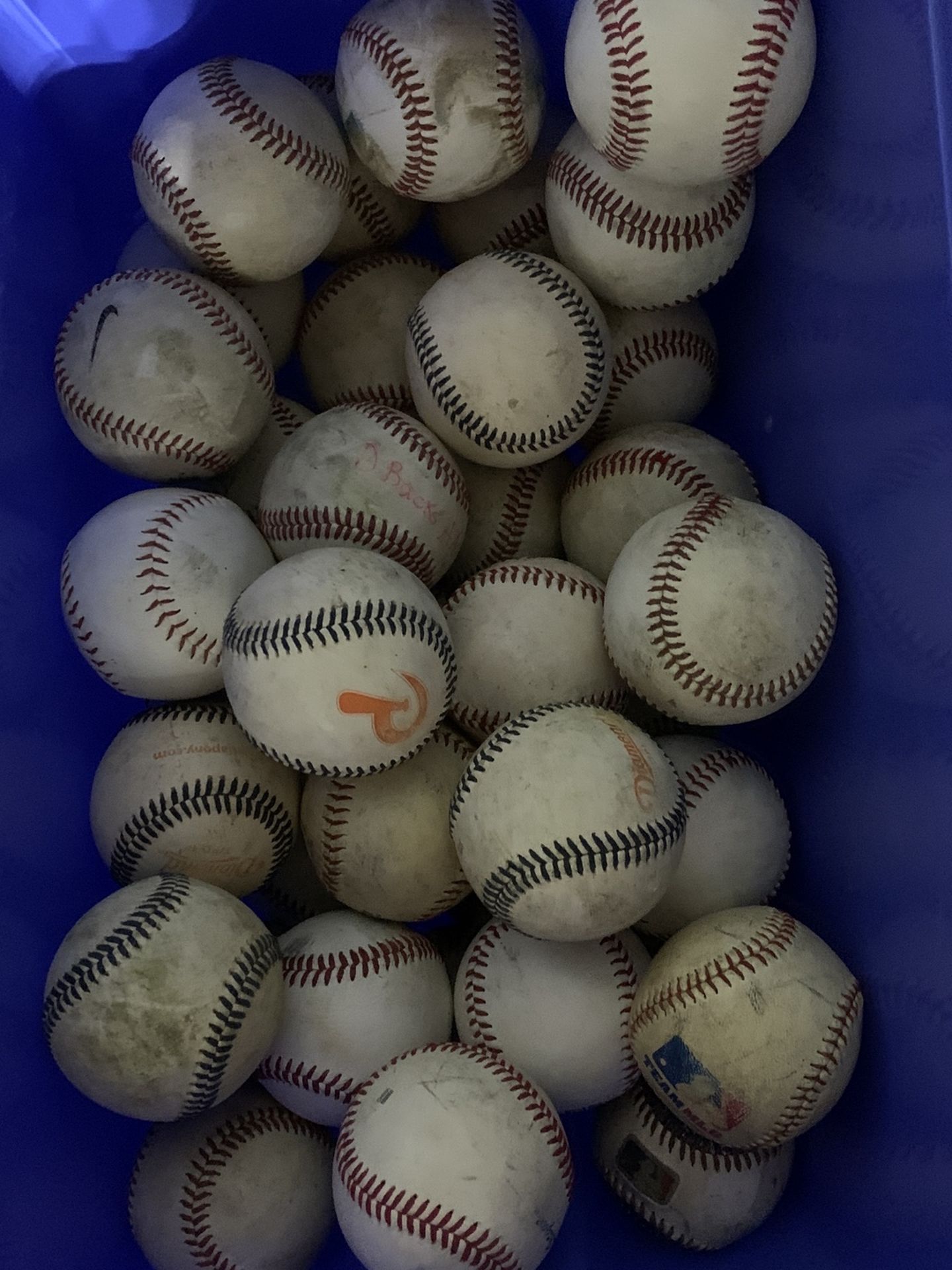 37 Baseballs used In Youth Games.