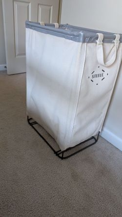 Large Canvas Upright Laundry Hamper