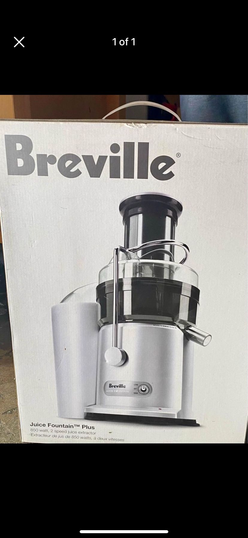 Breville Fountain Juicer New