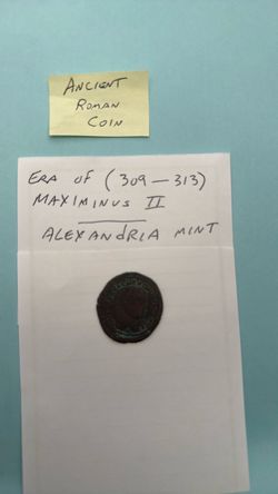 Ancient ROMAN coin from era of Maximinus II