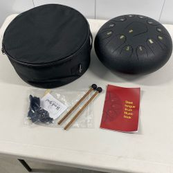 12 Inch Steel Drum With Travel Bag And Sticks 