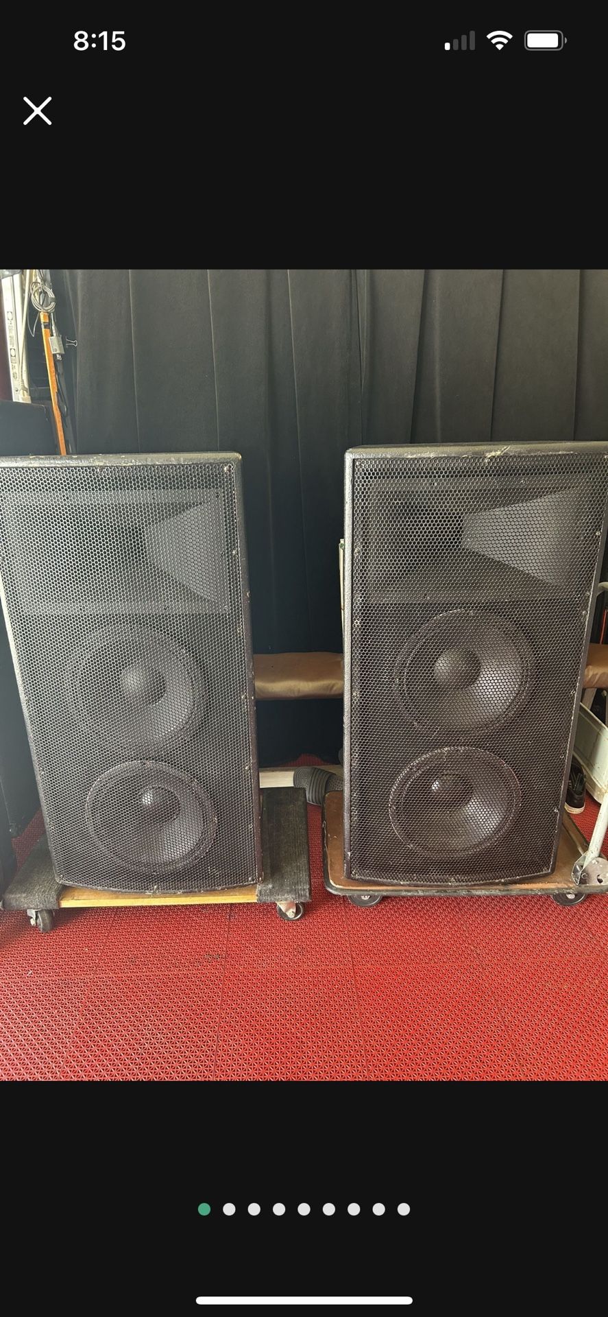 Professional Club Speaker System B-52 Dual 12β Plus Horns $100 Each.