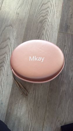 Pink Mkay headphones