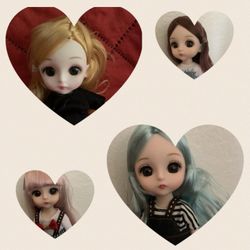 4 Mini Dolls 4" Dolls 