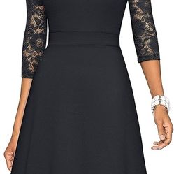Humbeye Black Lace Dress