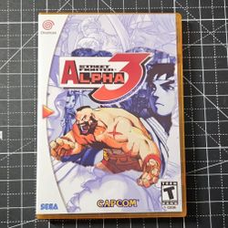 reamcast Street Fighter Alpha 3 Custom Case - NO GAME OR MANUAL