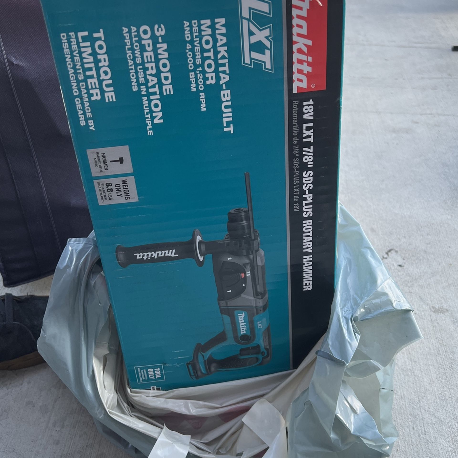makita rotorary hammer new in box 18v tool