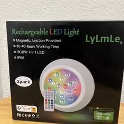 Rechargeable LED Pool Light - 2 Pack