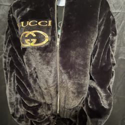 Black Velour Gucci Jacket 