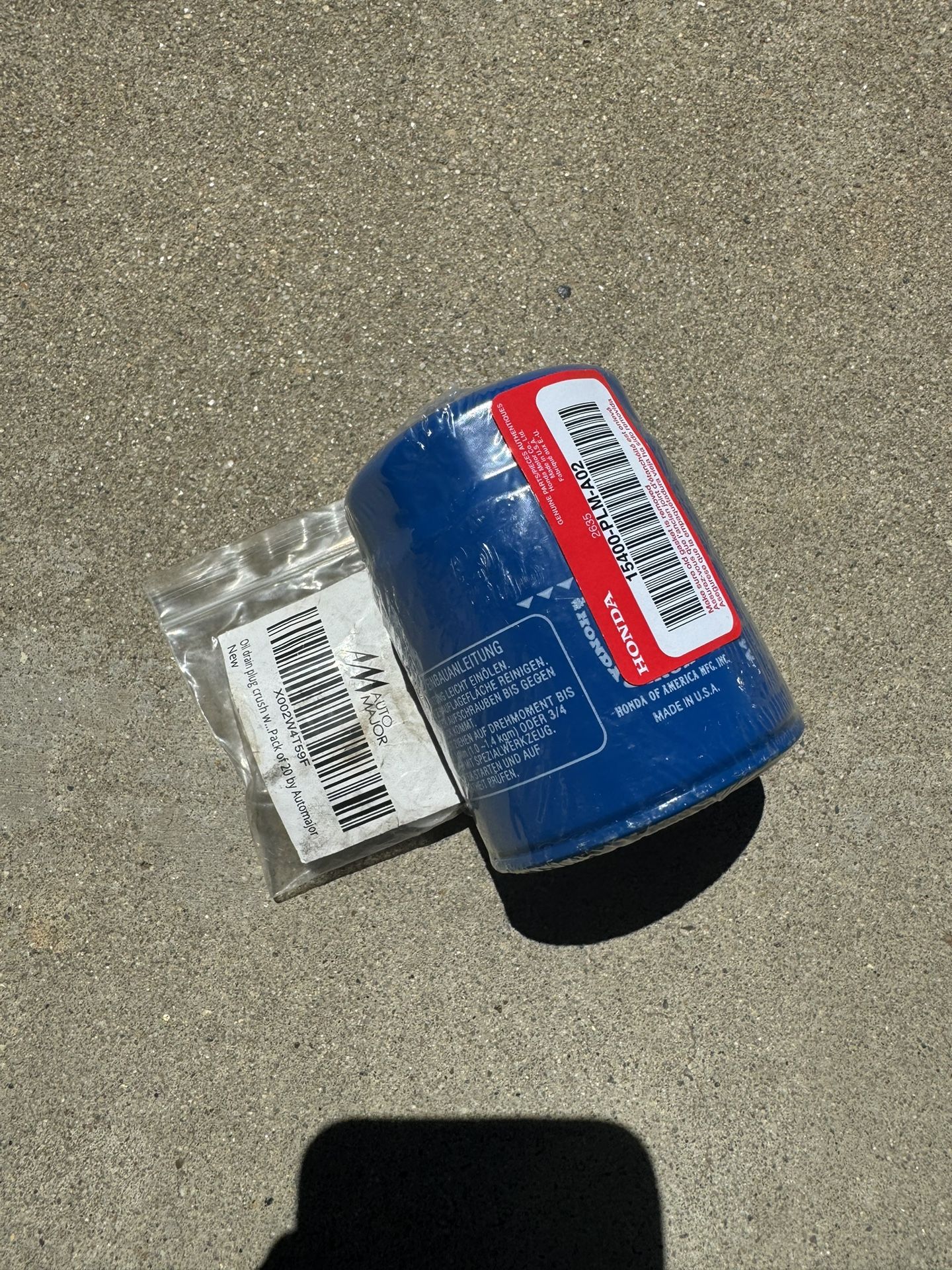 2018 Honda Accord Oil Filter/ Gasket