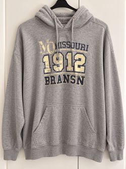 Gray Missouri 1912 Branson Graphic Hoodie