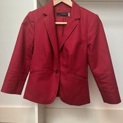 The Limited Red Suit Jacket - XS