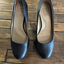 9W Naturalizer Women’s Berlin Platform Chunky Heel Pumps