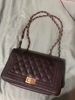 Black Leather Crossbody Bag