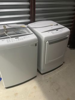LG Top Load Washer and Dryer Set &Samsung Fridge