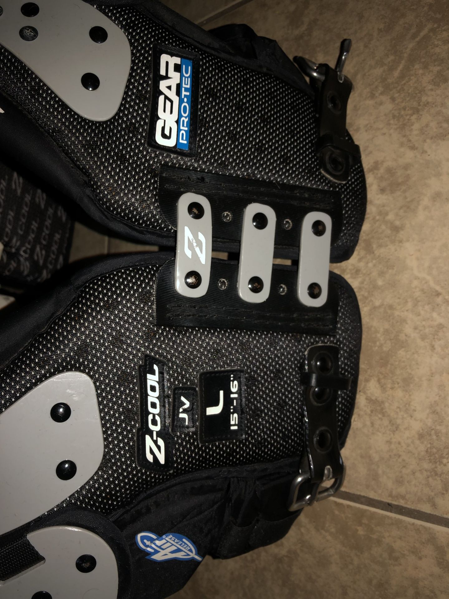 Football Pads, for running back, wide receiver, etc