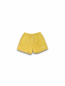 Nike sportswear woven flow mesh lined athletic shorts gold men’s XL