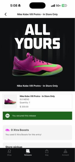 Kobe 8 Mambacurial size 9 New