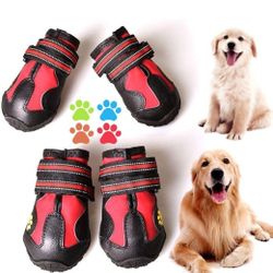 New Dog Shoes Size 7（3.1''x2.7'')(L*W) for 66-90 lbs Boots 