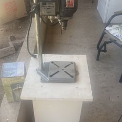 Drill Press With Drill