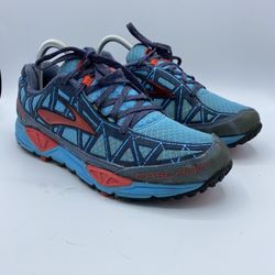 Brooks Cascadia 8 Women's Trail Running Shoes Blue Lava 1201271B405 Size 8