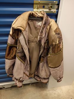 Vintage 1980s Jacket with Patchwork Design