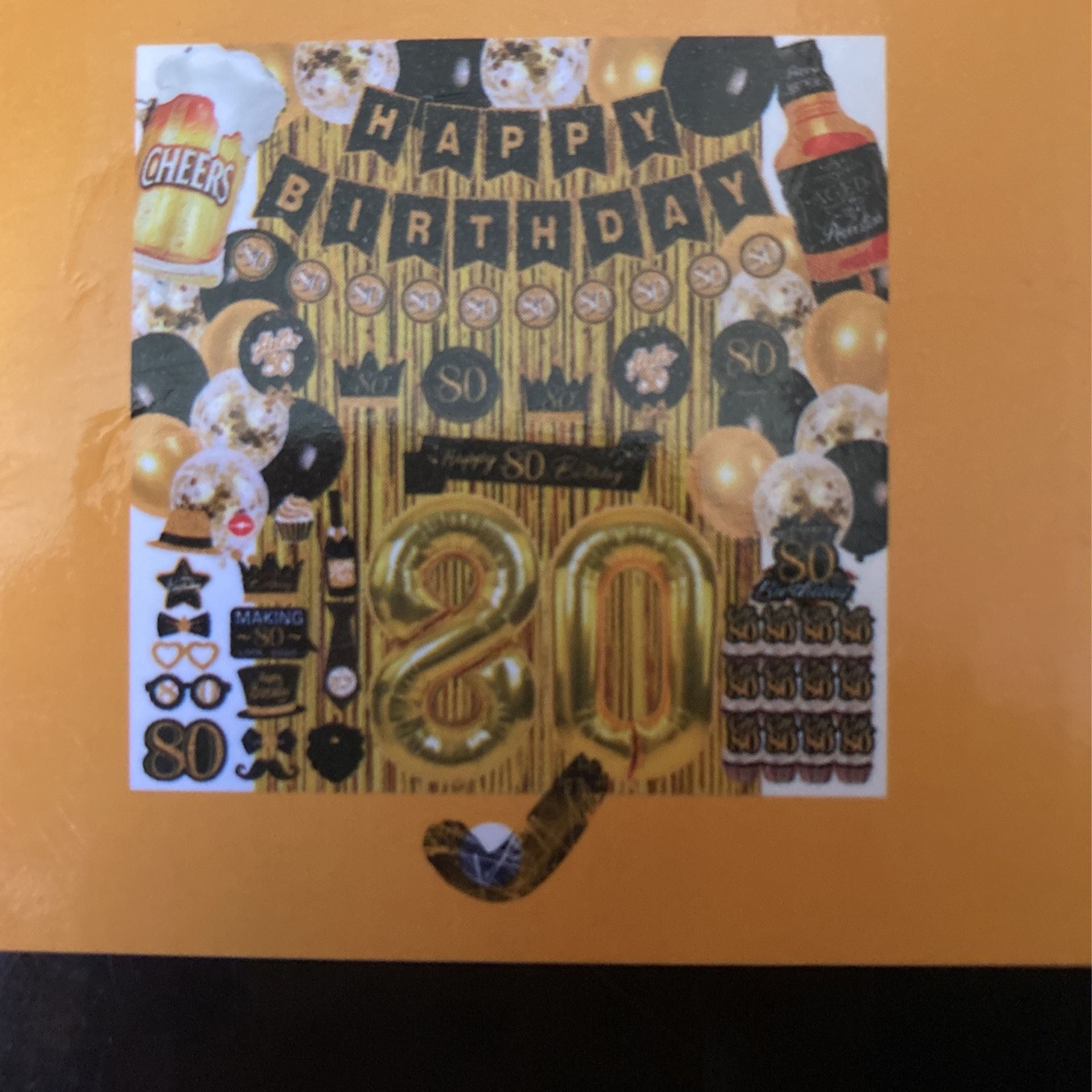 80th Birthday Party Decorations Kit Brand New