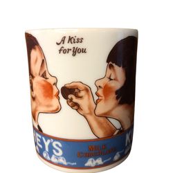 1979 Hershey's Chocolate Kisses Vintage Coffee Mug Cup "A Kiss For You"