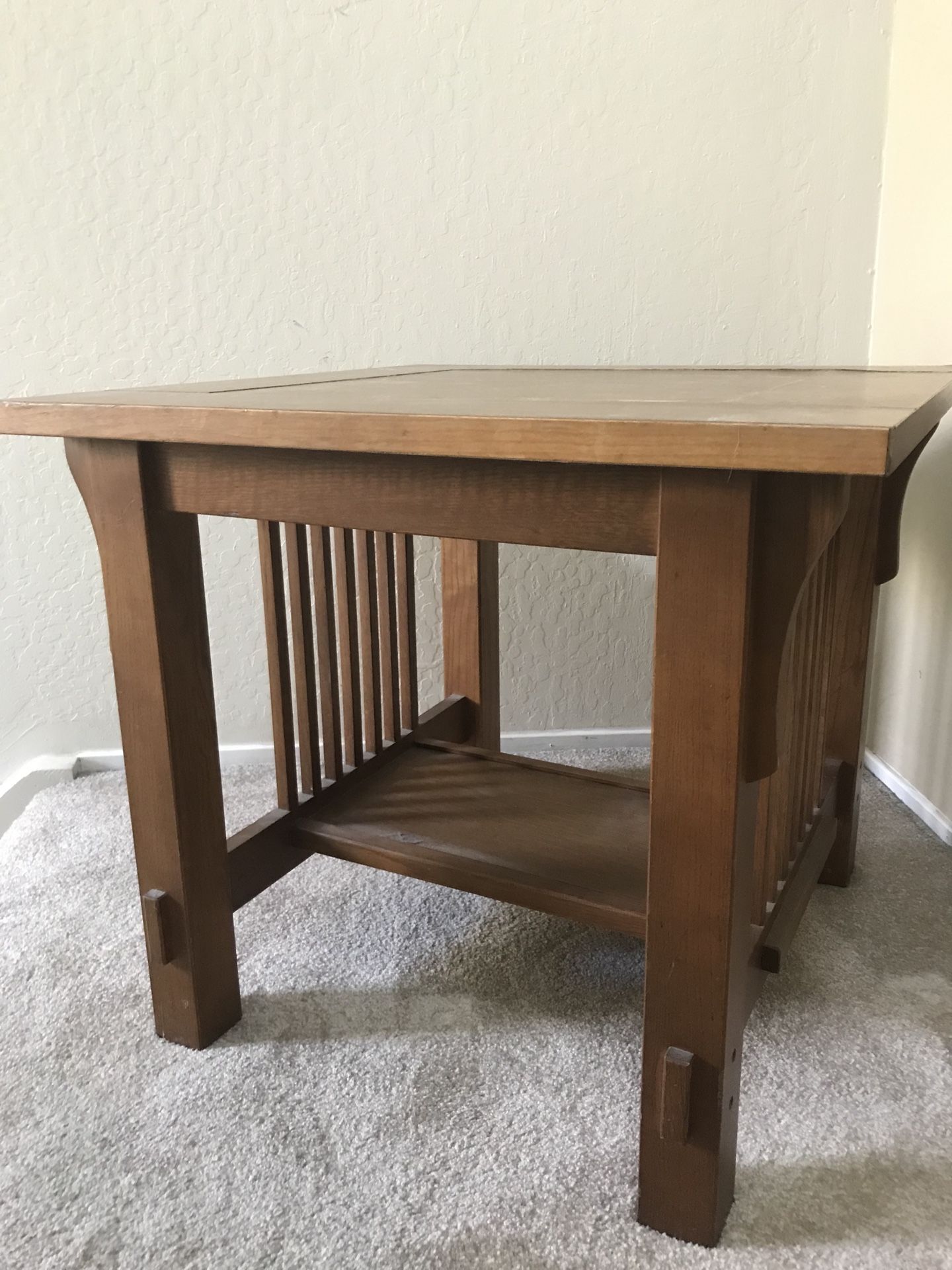 FREE- wooden square end table