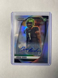 2025 Panini Prizm Draft Picks Jordan Burch RC Autographs Silver Prizm #95 Auto