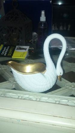 24k Gold L'objet Medium Swan