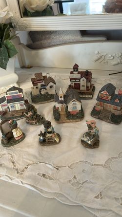 Village & mice figurines