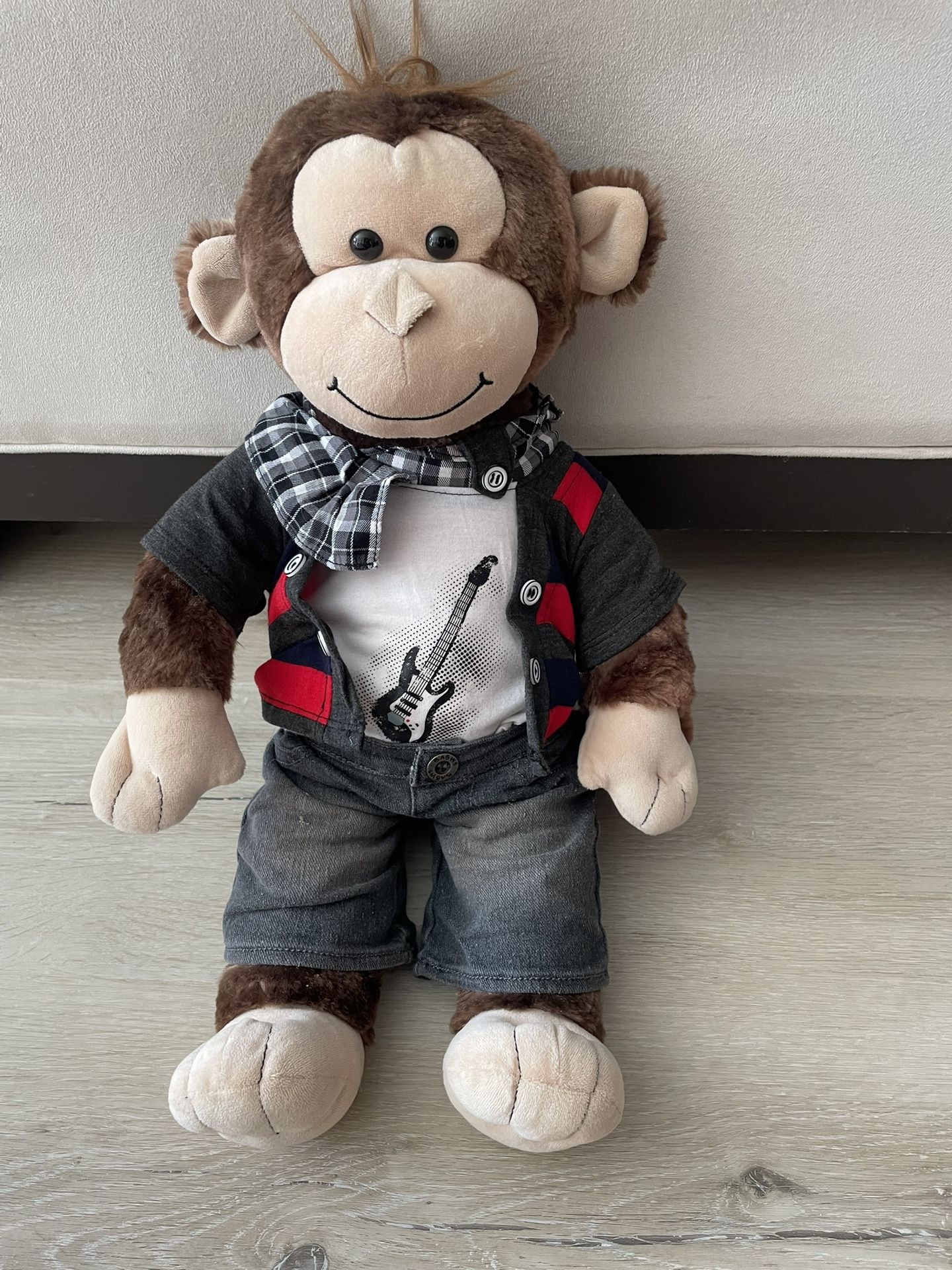 Custom build a bear monkey with clothes