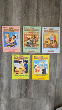 THE BABYSITTER'S CLUB BOOKS BY ANN M. MARTIN (ALL FIVE BOOKS FOR $5.00)