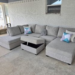 Gray Sectional Couch Great Condition Super Clean And Comfy 