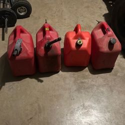 Four Gas Cans