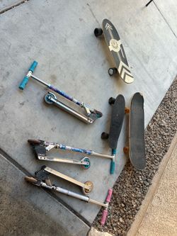 Skateboards, Razor Scooters & Electric Skateboard Bundle
