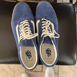Old School Vans - Blue/Brown